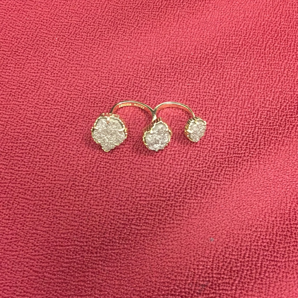 100% Authentic Kendra Scott adjustable Drusy ring